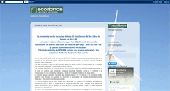 Desktop Screenshot of noticias.ecolibrios.com